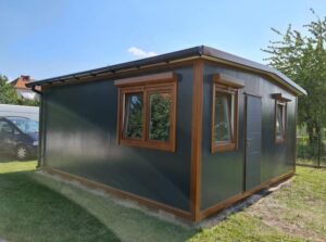 Maison Conteneur 35 m² « A Cottage » – Habitation 4 Saisons (Isolation Polyuréthane 100 mm)
