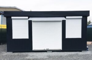 Module Commercial Préfabriqué 29,4 m² (6x4,9m) – Boutique Isolée avec Volets Roulants & Chauffage