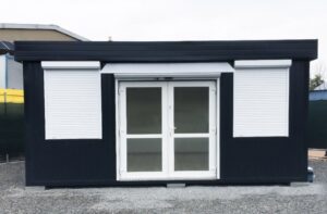 Module Commercial Préfabriqué 29,4 m² (6x4,9m) – Boutique Isolée avec Volets Roulants & Chauffage