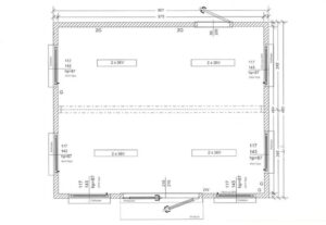 Module Commercial Préfabriqué 29,4 m² (6x4,9m) – Boutique Isolée avec Volets Roulants & Chauffage