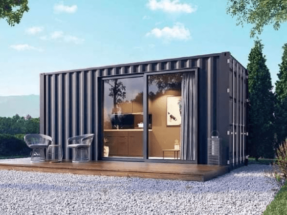 Module Habitable Studio T0 en Conteneur (4x3m) – Design Moderne & Isolation en Laine de Roche