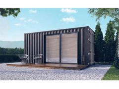Module Habitable Studio T0 en Conteneur (4x3m) – Design Moderne & Isolation en Laine de Roche