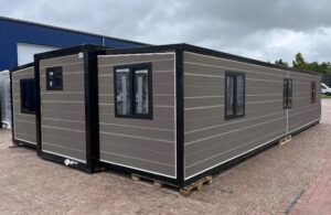 Tiny House XXL « Dallas De Luxe » 12m (75 m²) – Chalet Extensible 3 Chambres & Finitions Marbre