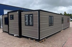 Tiny House XXL « Dallas De Luxe » 12m (75 m²) – Chalet Extensible 3 Chambres & Finitions Marbre
