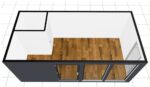 Module Commercial Vitré 18m² (6x3m) avec Sanitaires – Isolation Premium 100mm (Showroom / Bureau de vente) – Image 2