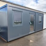 Container de Bureau "Anthracite Edition" – Unité d'Exposition en Promotion (Vitrage Effet Miroir & Isolé)