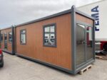 Container de bureau de 6 mètres "Prestige" – Vitres éclatées et double porte (Design Moderne) – Image 2