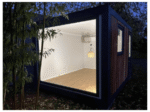 Module Conteneur Habitation 4x3m "Aménagé" – Design Moderne en Bois IPE (Fenêtre Panoramique) – Image 3