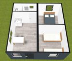 Maison Container 35 m² "A Cottage" – Habitation 4 Saisons (Isolation Premium 100 mm PUR) – Image 6