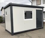 Bungalow de Bureau Habitable 4x2,2m avec Sanitaires & Douche – Isolation 75mm (Porte Hörmann)