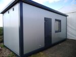 Bungalow de Bureau Monobloc 18m² (6x3m) avec Sanitaires – Isolation Premium 100mm (Usage 4 Saisons)
